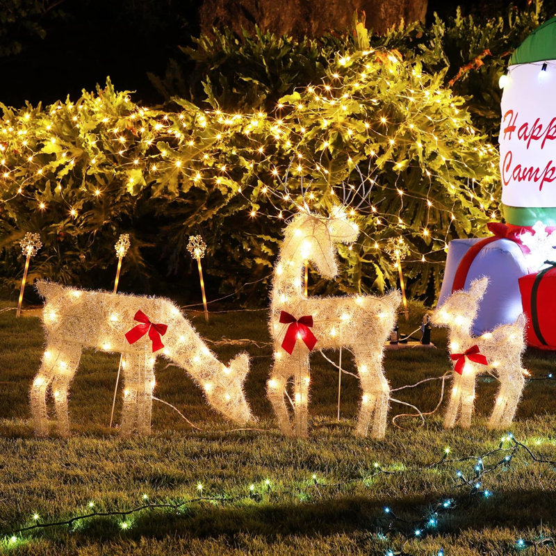 Outside christmas lights warm white 2025